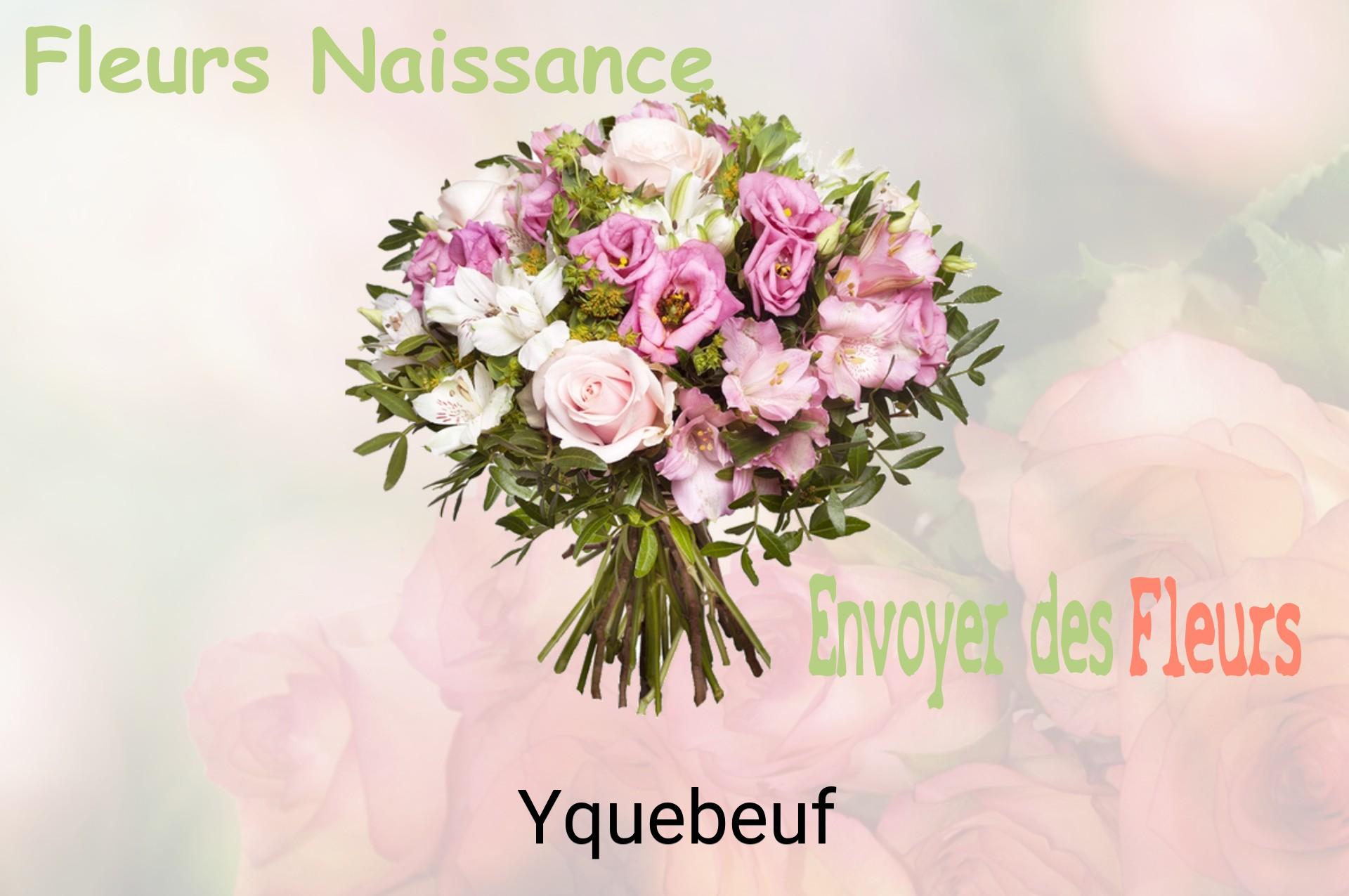 Bouquet de fleurs de naissance livré à Yquebeuf